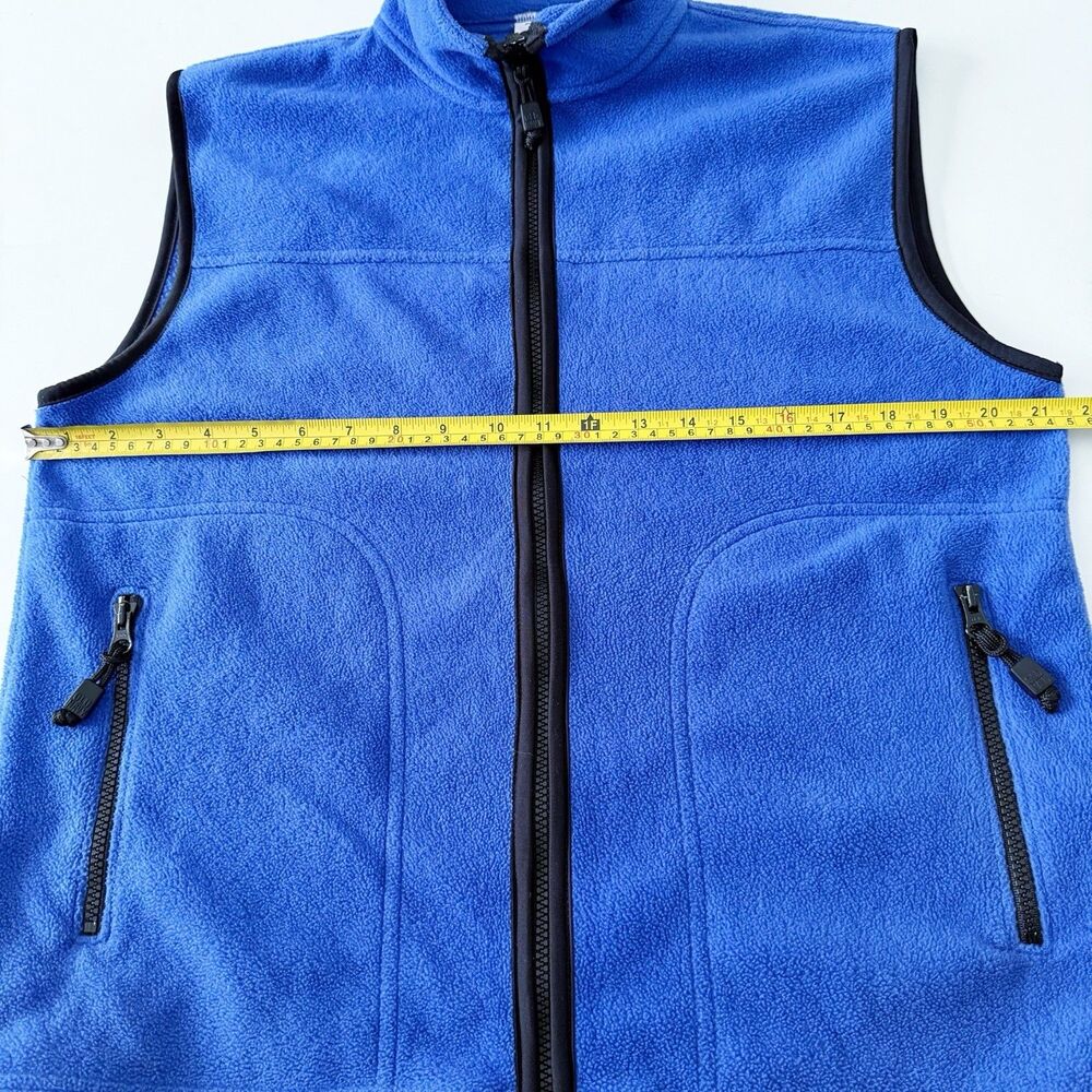Vintage Old Navy Full Zip Fleece Vest Tactical Tech Wear M Medium Preppy Casual - Picture 2 of 16
